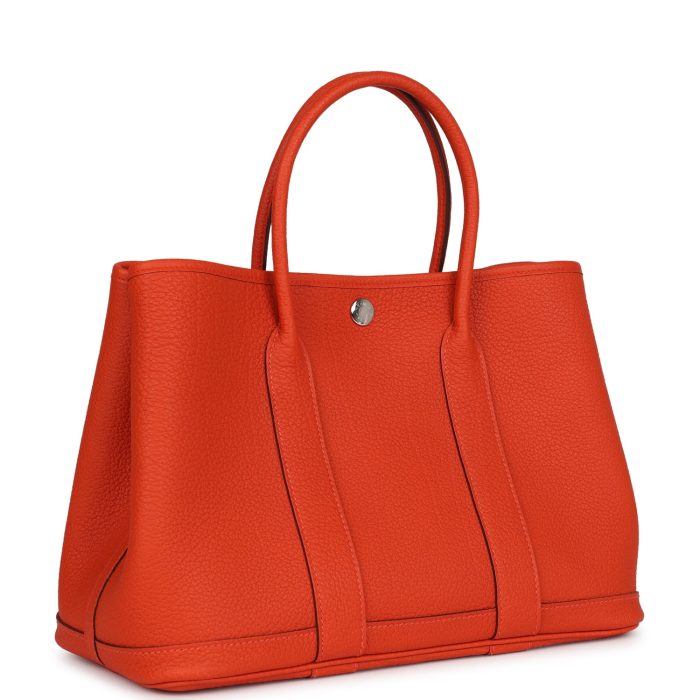 Hermès Garden Party 30 Capucine Negonda Palladium Hardware - 图片 2