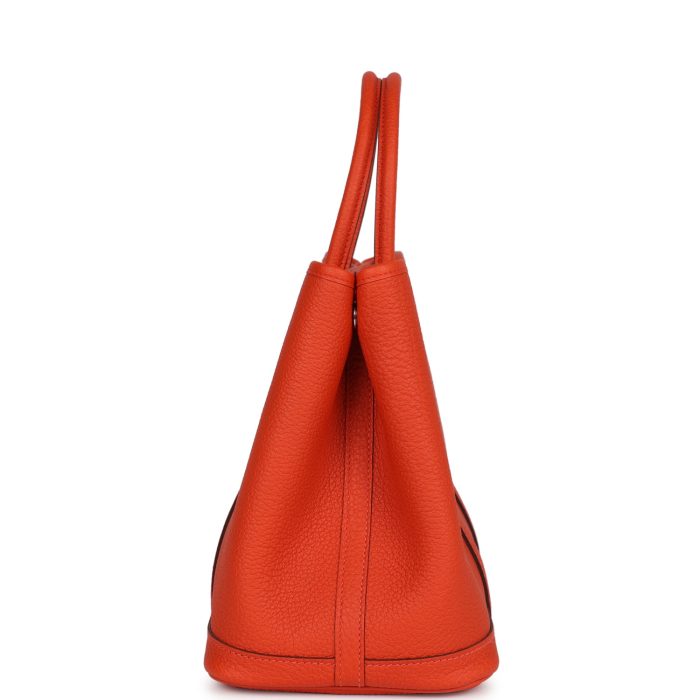 Hermès Garden Party 30 Capucine Negonda Palladium Hardware - 图片 3