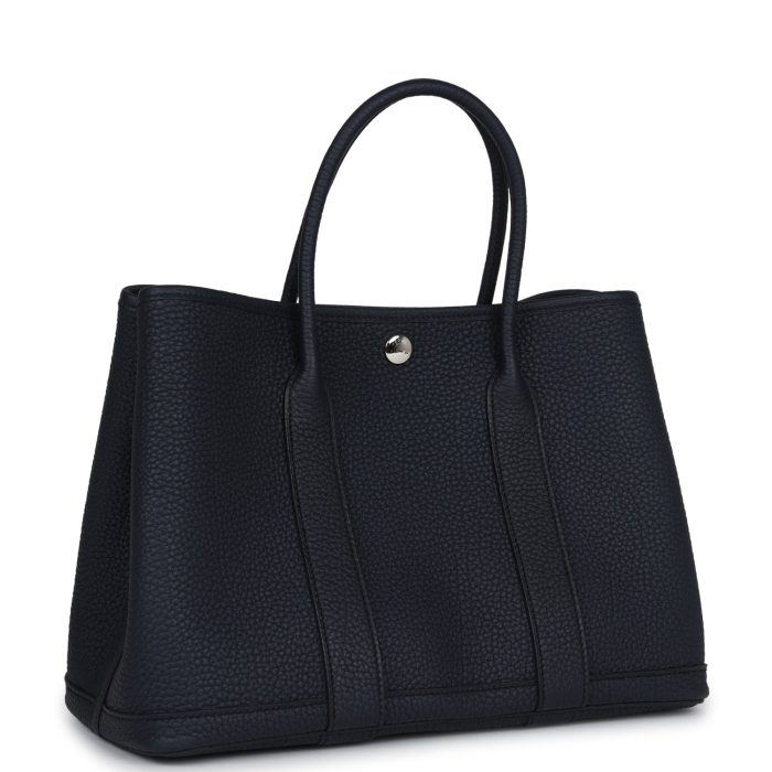 Hermès Garden Party 30 Bleu Nuit Negonda Palladium Hardware - 图片 2