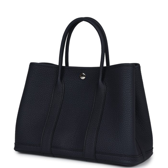 Hermès Garden Party 30 Bleu Nuit Negonda Palladium Hardware - 图片 4