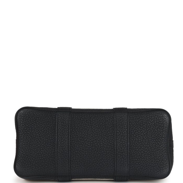 Hermès Garden Party 30 Ecru Toile and Black Negonda Palladium Hardware - 图片 6