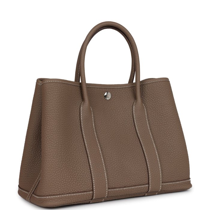 Hermès Garden Party 30 Etoupe Negonda Palladium Hardware - 图片 2