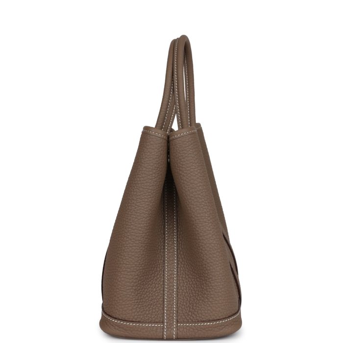Hermès Garden Party 30 Etoupe Negonda Palladium Hardware - 图片 3