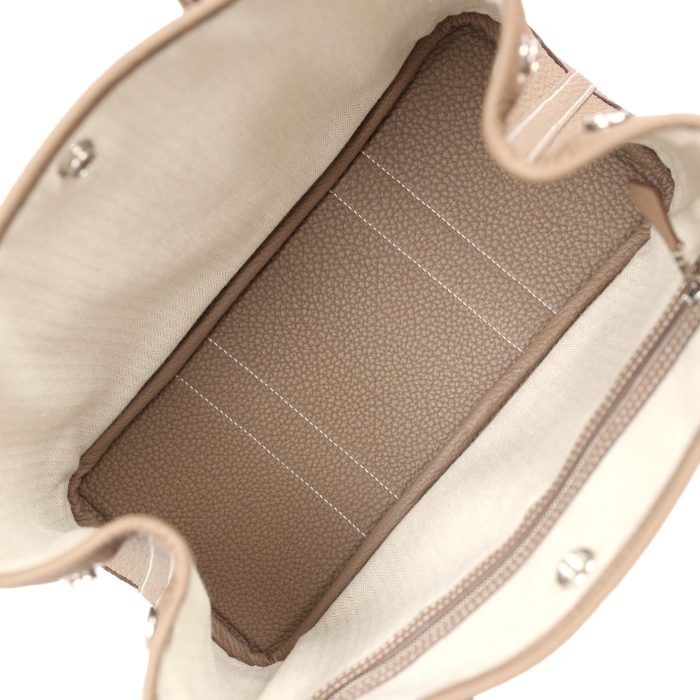 Hermès Garden Party 30 Etoupe Negonda Palladium Hardware - 图片 5