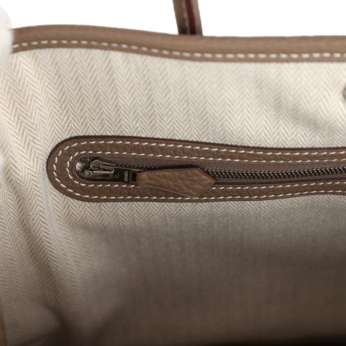Hermès Garden Party 30 Etoupe Negonda Palladium Hardware - 图片 7