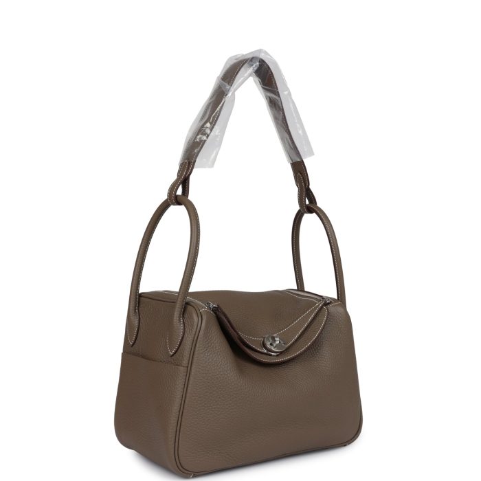 Hermès Lindy 26 Etoupe Clemence Palladium Hardware - 图片 2