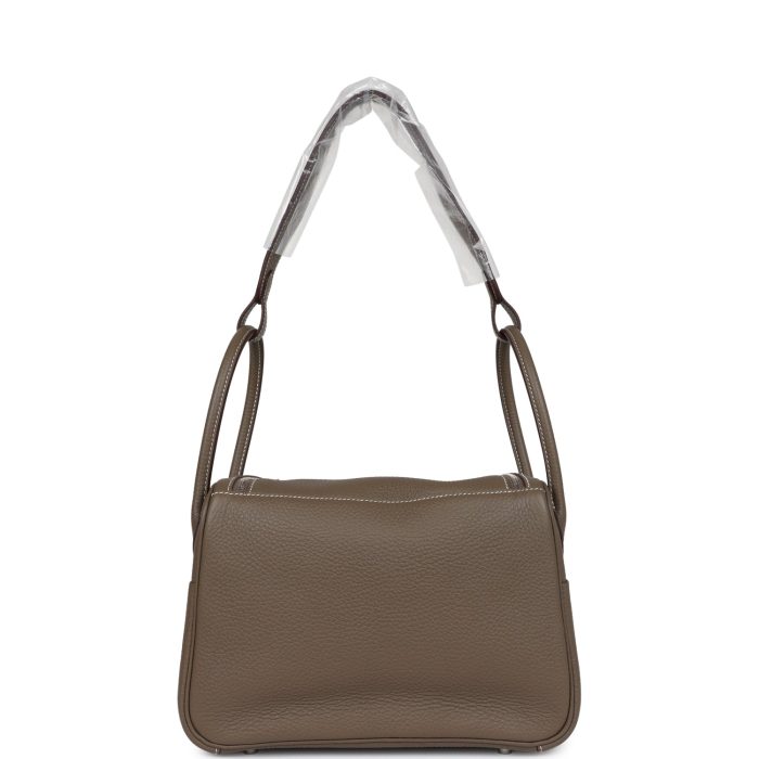 Hermès Lindy 26 Etoupe Clemence Palladium Hardware - 图片 4