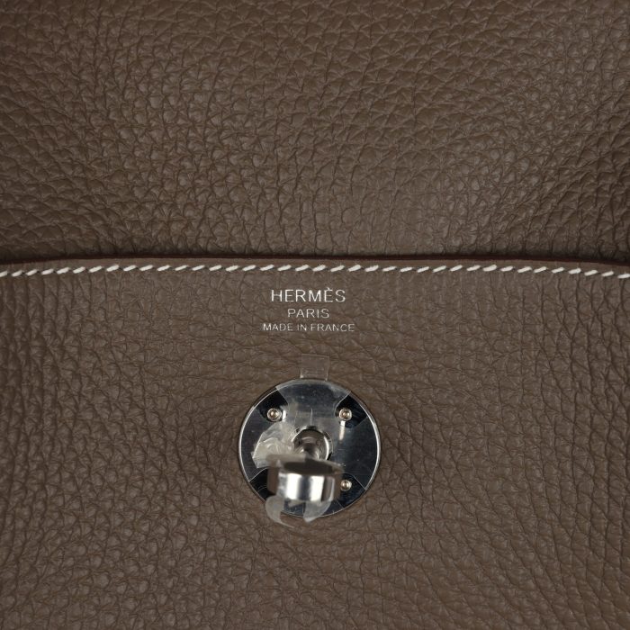 Hermès Lindy 26 Etoupe Clemence Palladium Hardware - 图片 6