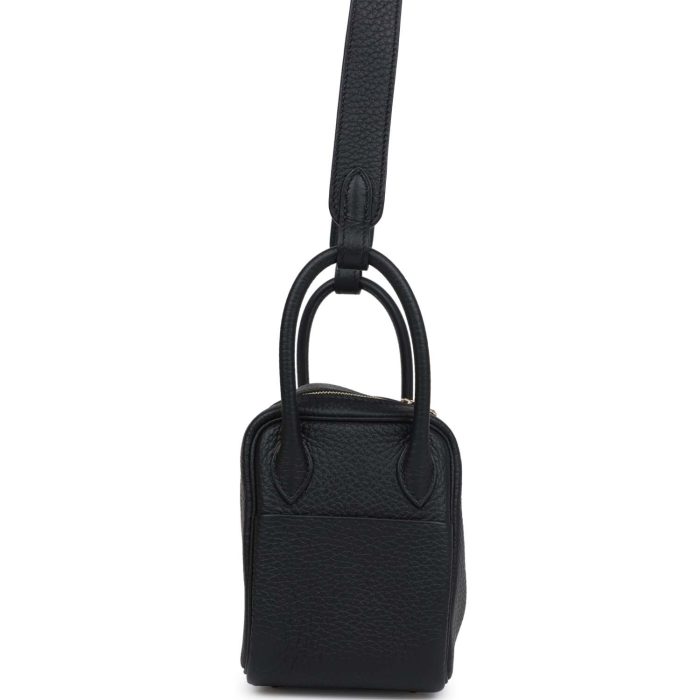 Hermès Mini Lindy Black Clemence Gold Hardware - 图片 3