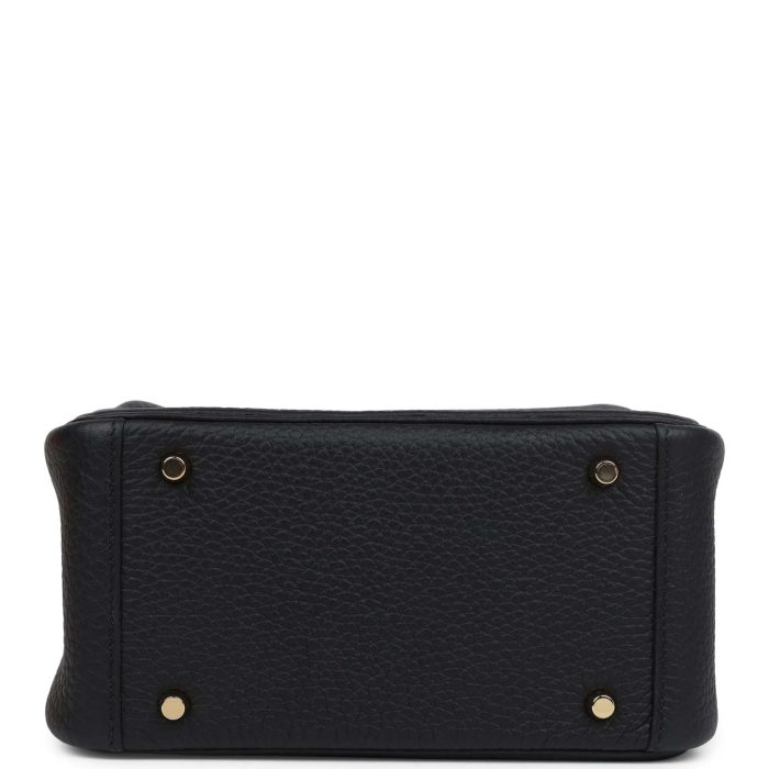 Hermès Mini Lindy Black Clemence Gold Hardware - 图片 5