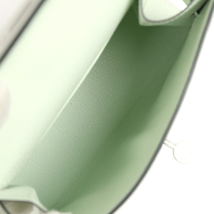 Hermès Kelly Sellier en Desordre 20 Vert Fizz Epsom Palladium Hardware - 图片 7