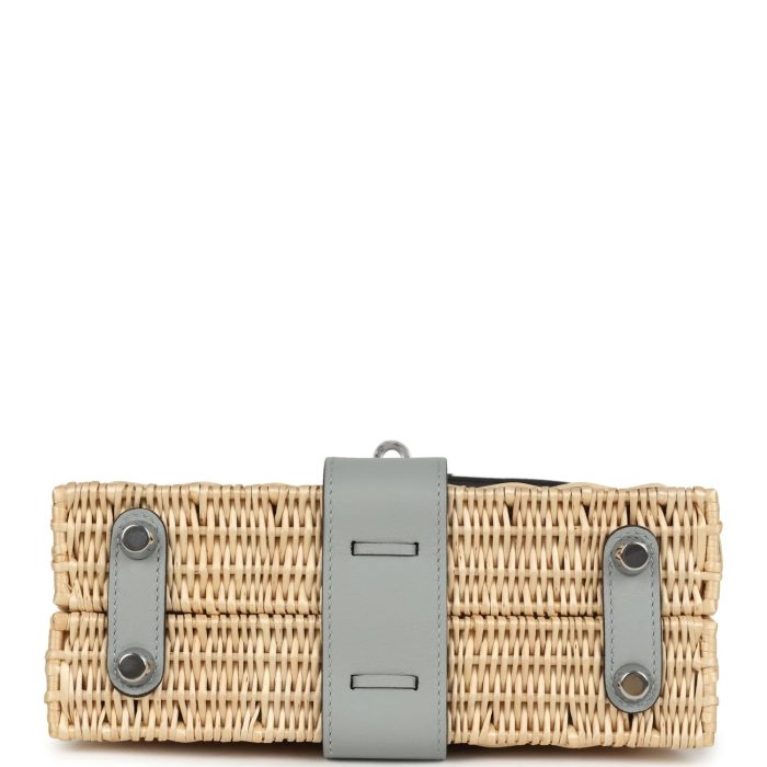 Hermès Mini Picnic Kelly 20 Bleu Glacier Swift Palladium Hardware - 图片 5
