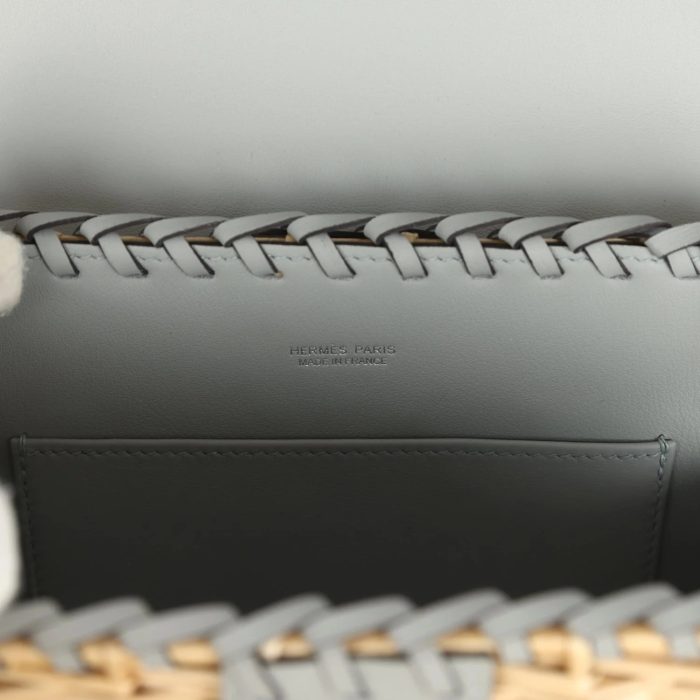 Hermès Mini Picnic Kelly 20 Bleu Glacier Swift Palladium Hardware - 图片 6