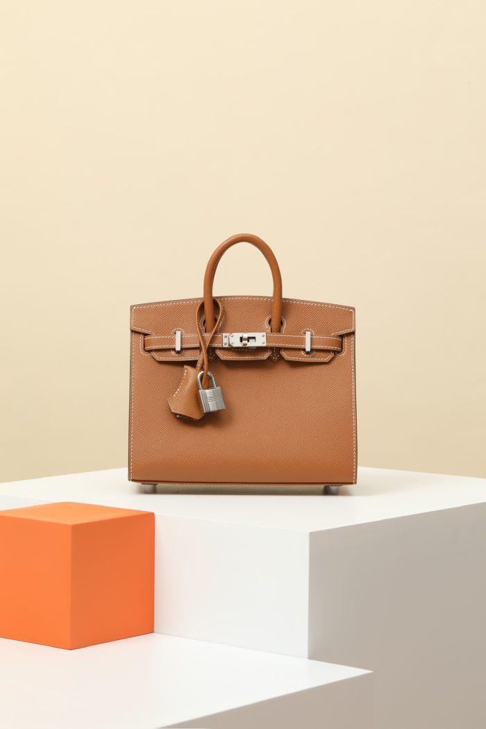 Hermes Birkin jonathan CK37 Golden Brown Gold Hardware 20cm Full Handmade