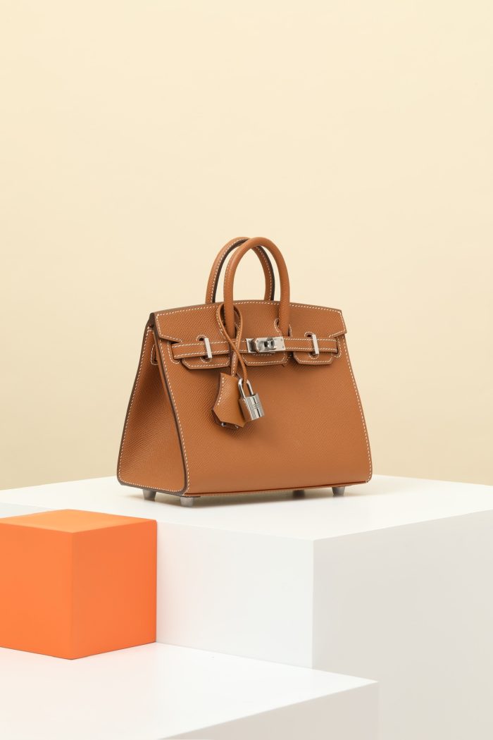 Hermes Birkin jonathan CK37 Golden Brown Gold Hardware 20cm Full Handmade - 图片 2
