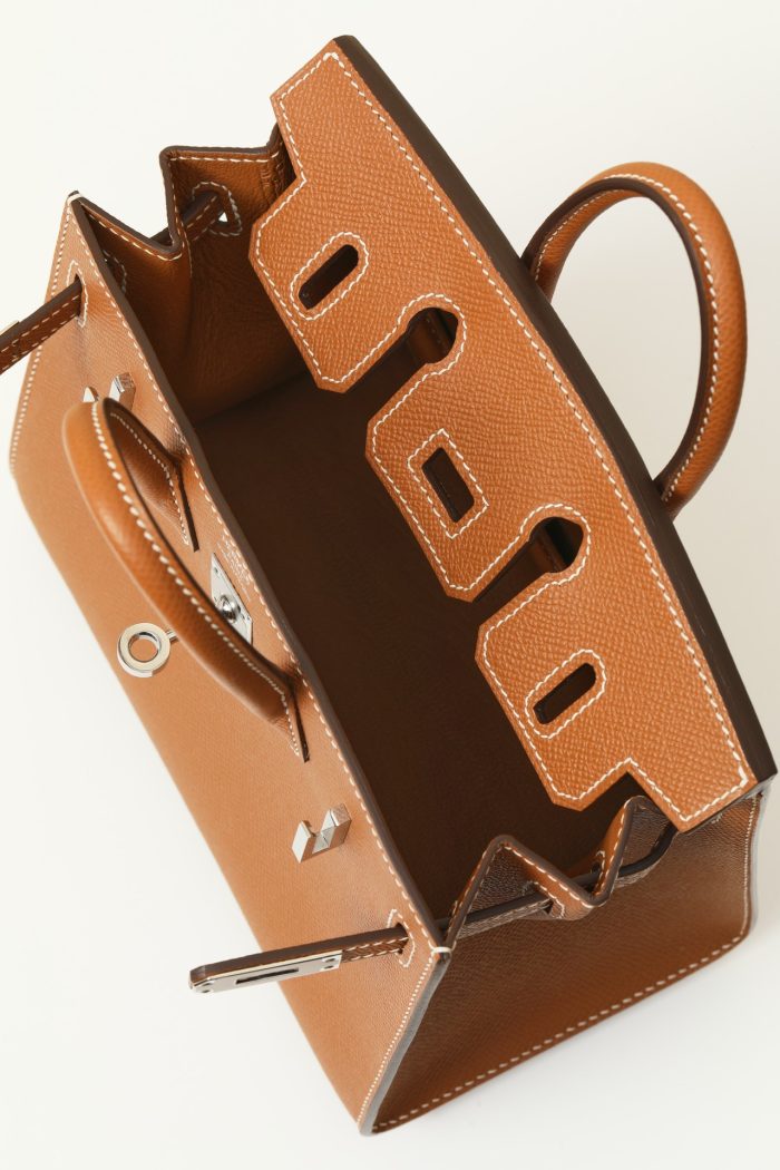 Hermes Birkin jonathan CK37 Golden Brown Gold Hardware 20cm Full Handmade - 图片 7