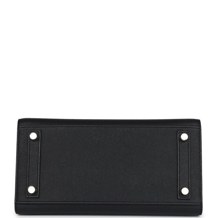 Handmade Bag HB Sellier 25 Black Epsom Electrum Hardware - 图片 5