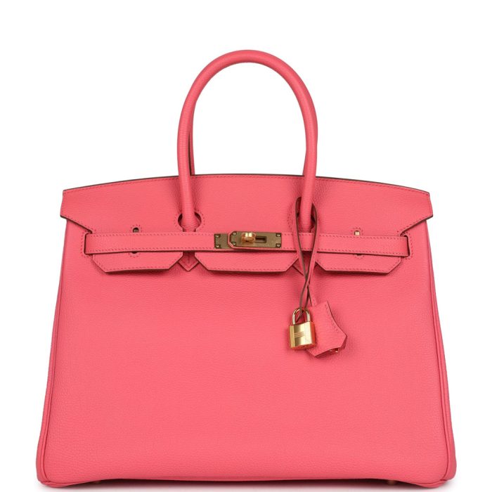 Handmade Bag HB 35 Rose Lipstick Togo Gold Hardware