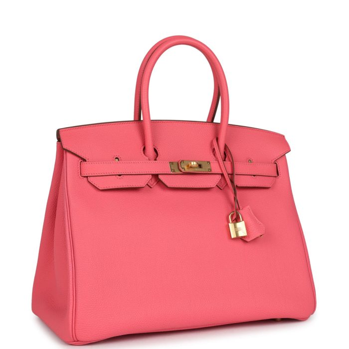 Handmade Bag HB 35 Rose Lipstick Togo Gold Hardware - 图片 2