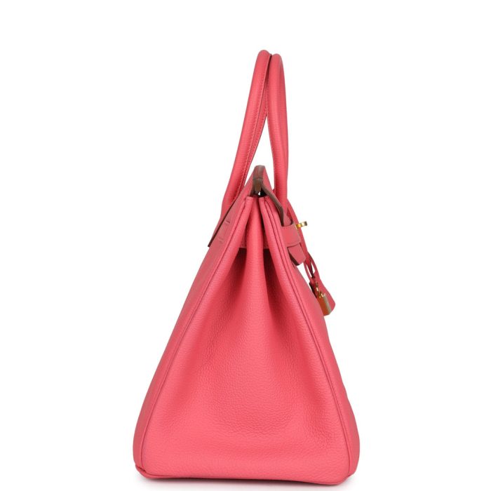 Handmade Bag HB 35 Rose Lipstick Togo Gold Hardware - 图片 3