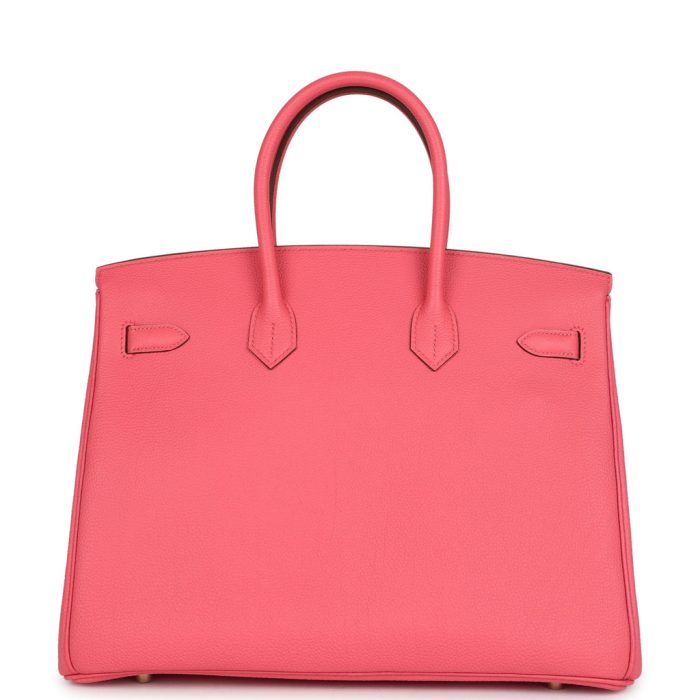 Handmade Bag HB 35 Rose Lipstick Togo Gold Hardware - 图片 4