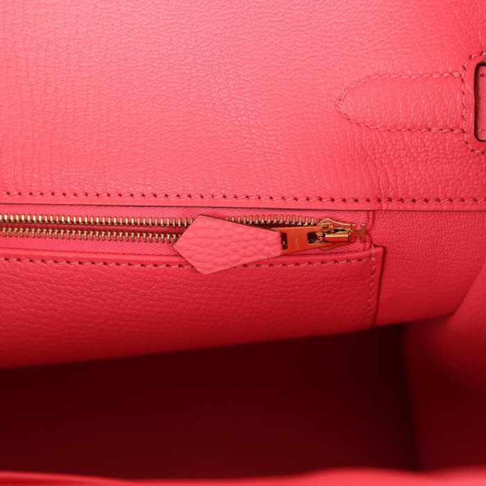 Handmade Bag HB 35 Rose Lipstick Togo Gold Hardware - 图片 8