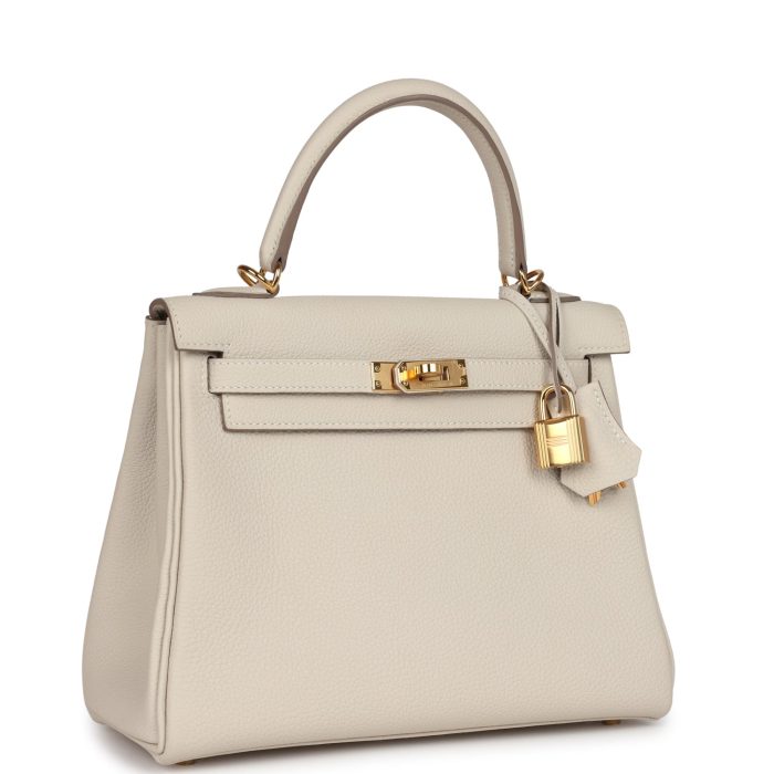 Handmade HKR 25 Craie Togo Gold Hardware - 图片 2
