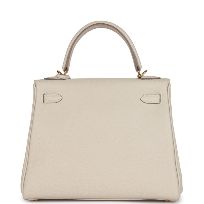 Handmade HKR 25 Craie Togo Gold Hardware - 图片 5