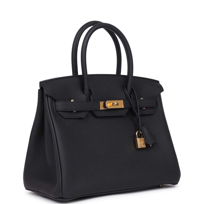 Handmade Bag HB 30 Black Togo Gold Hardware - 图片 2