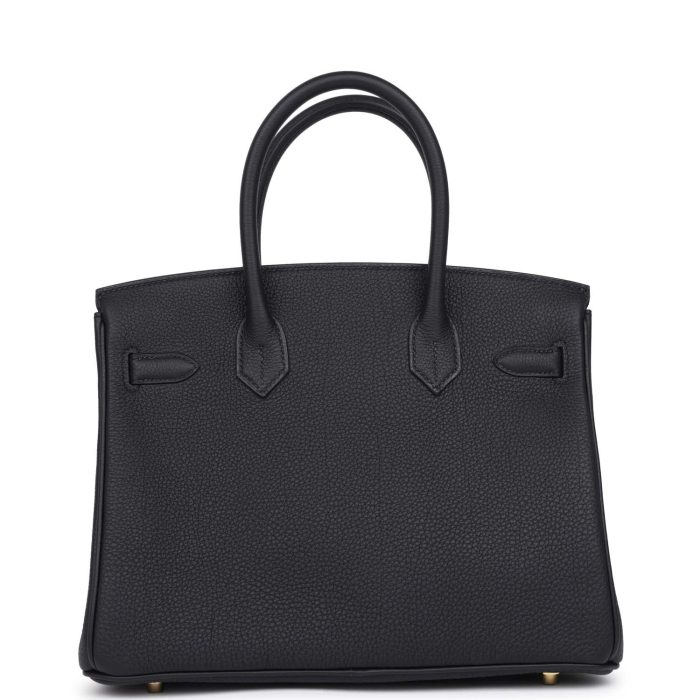 Handmade Bag HB 30 Black Togo Gold Hardware - 图片 4