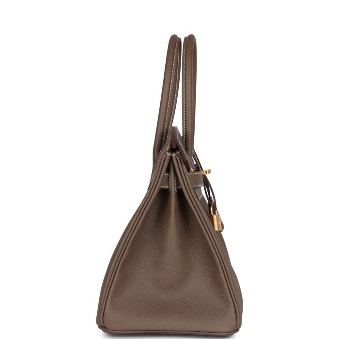 Handmade Bag HB 30 Etoupe Epsom Gold Hardware - 图片 3