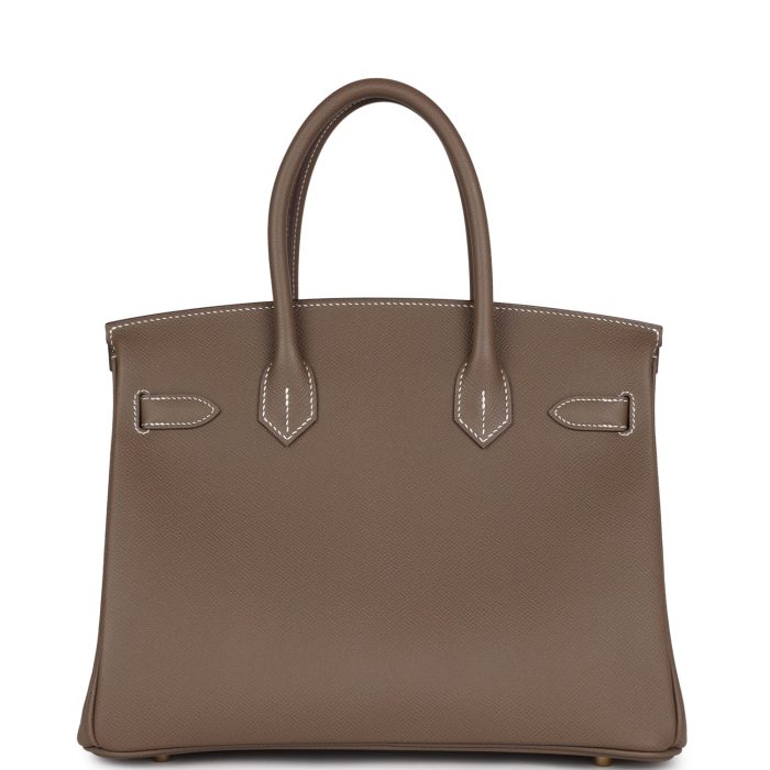 Handmade Bag HB 30 Etoupe Epsom Gold Hardware - 图片 4