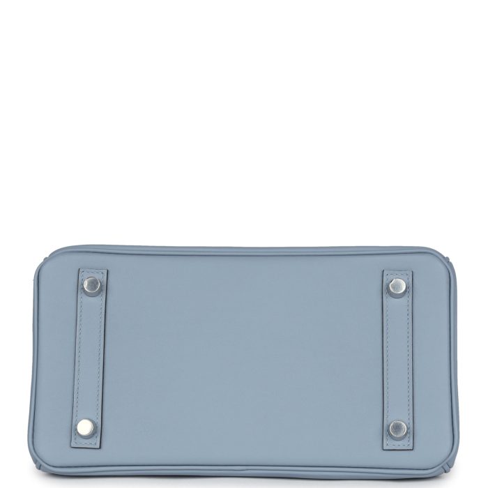 Handmade Bag HB 25 Bleu Lin Swift Palladium Hardware - 图片 5