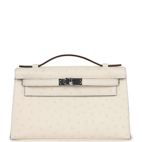 Handmade HKP Nata Ostrich Palladium Hardware