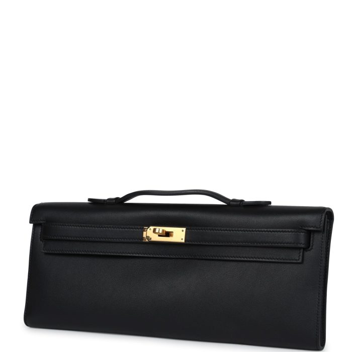 Handmade Bag HKC Black Swift Gold Hardware - 图片 3