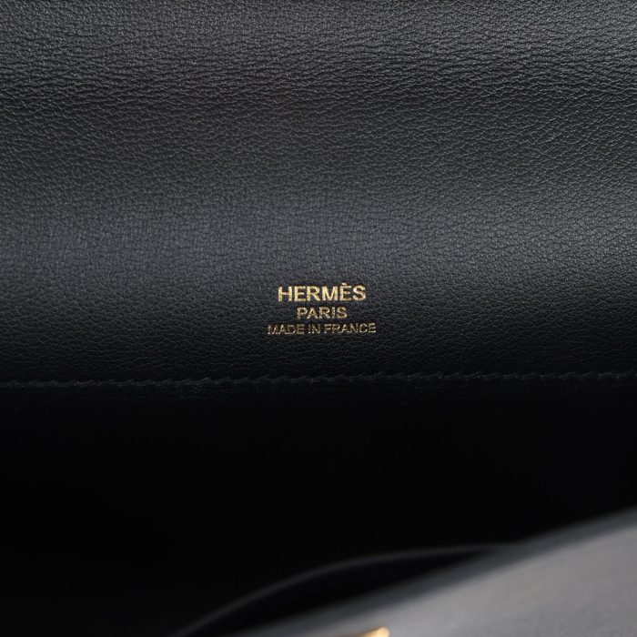 Handmade Bag HKC Black Swift Gold Hardware - 图片 7