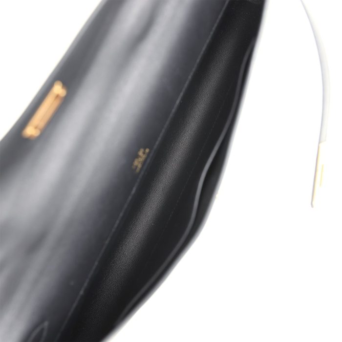 Handmade Bag HKC Black Swift Gold Hardware - 图片 8