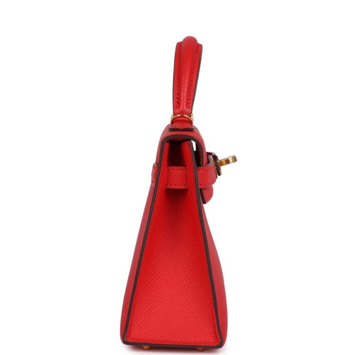 Handmade HKS 20 Rouge de Coeur Epsom Gold Hardware：圖片 3