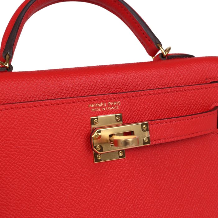 Handmade HKS 20 Rouge de Coeur Epsom Gold Hardware：圖片 6