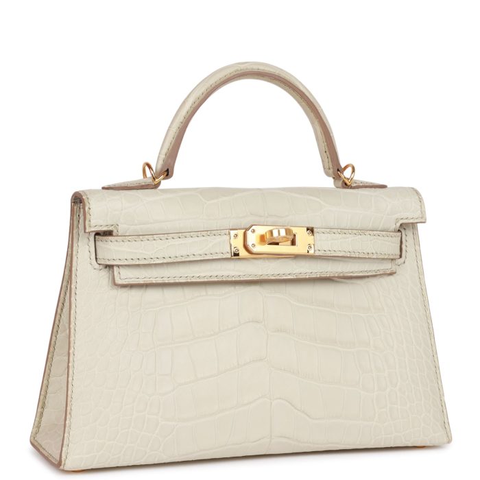 Handmade HKS 20 Beton Matte Alligator Gold Hardware - 图片 2