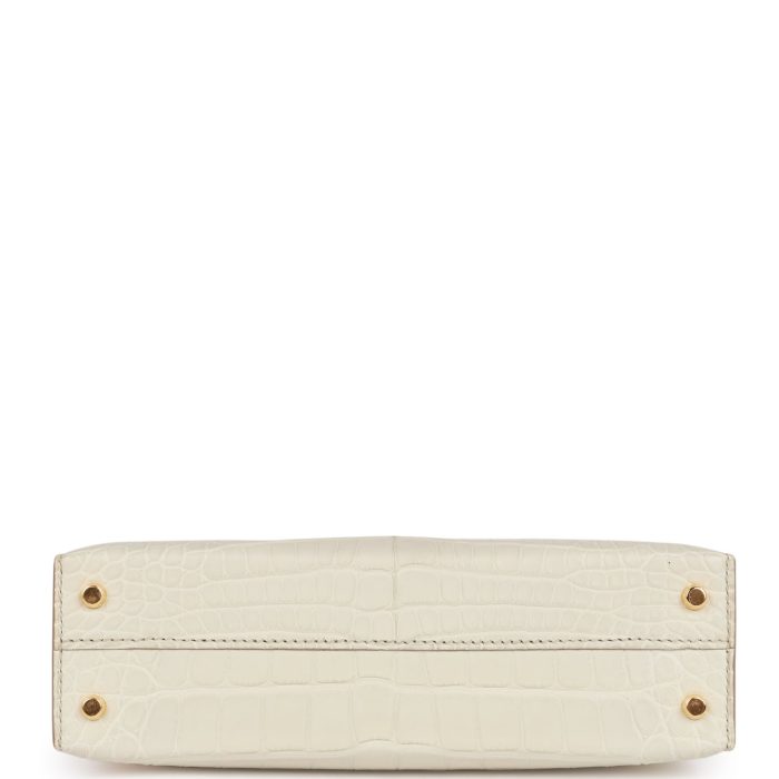 Handmade HKS 20 Beton Matte Alligator Gold Hardware - 图片 6