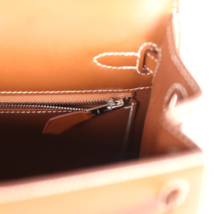 Handmade HKS 25 Fauve Barenia Palladium Hardware - 图片 8