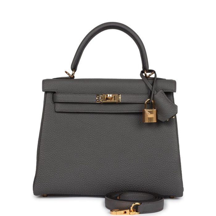 Handmade HKR 25 Etain Togo Gold Hardware