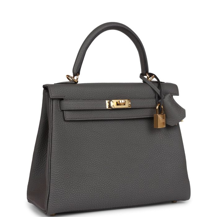 Handmade HKR 25 Etain Togo Gold Hardware - 图片 2
