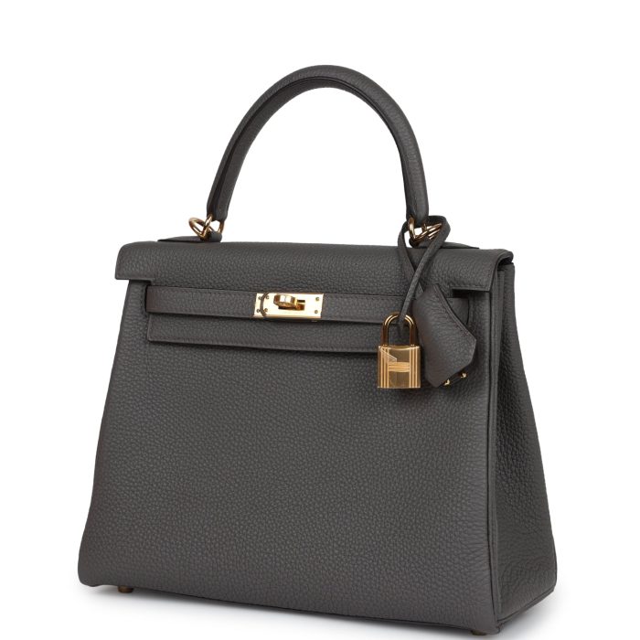 Handmade HKR 25 Etain Togo Gold Hardware - 图片 3