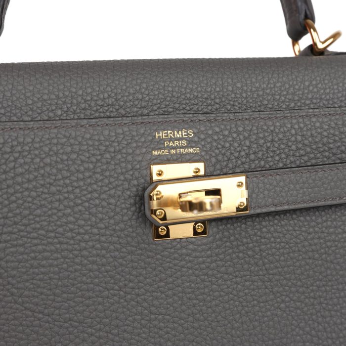 Handmade HKR 25 Etain Togo Gold Hardware - 图片 7