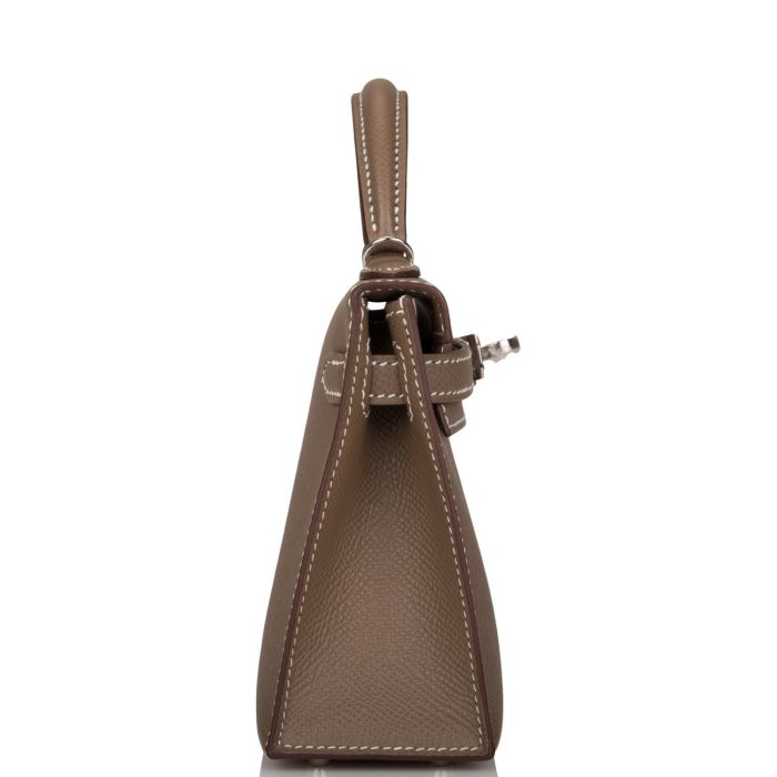 Handmade HKS 20 Etoupe Epsom Palladium Hardware - 图片 3