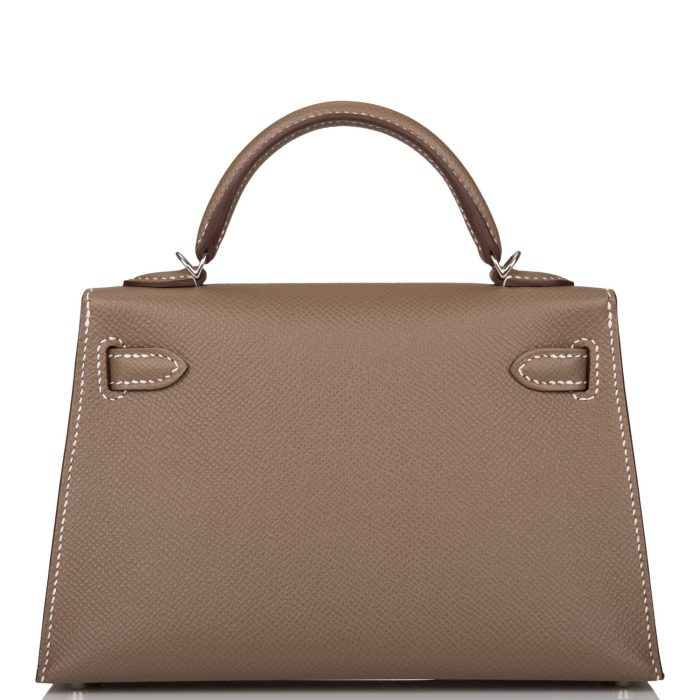 Handmade HKS 20 Etoupe Epsom Palladium Hardware - 图片 4