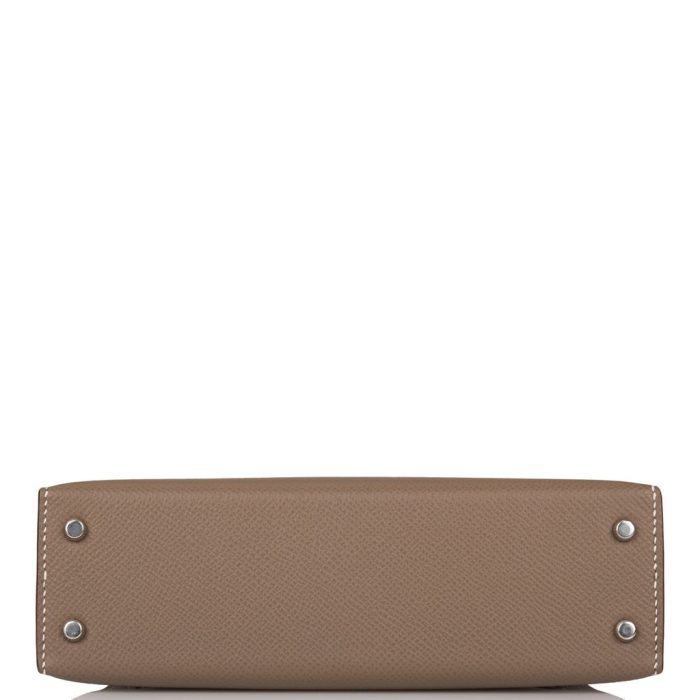 Handmade HKS 20 Etoupe Epsom Palladium Hardware - 图片 5