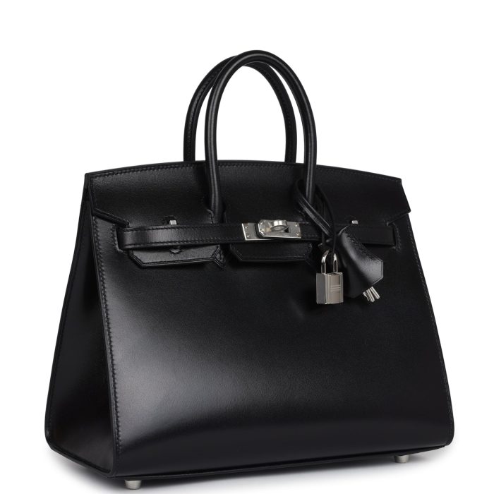 Handmade Bag HB Sellier 25 Black Box Palladium Hardware - 图片 2